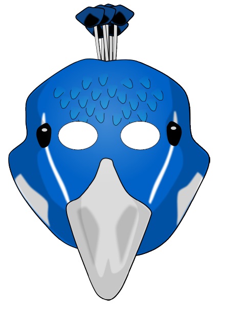 Çocuklar İçin  Kuş Hazır Maske Şablonları 